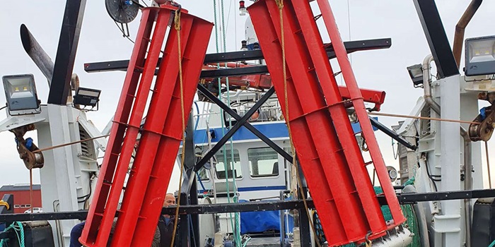 Otter boards for trawl. Photo: Morteza Eighani